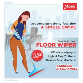 Apex Floor Wiper 16 inch Stainless Steel Handle