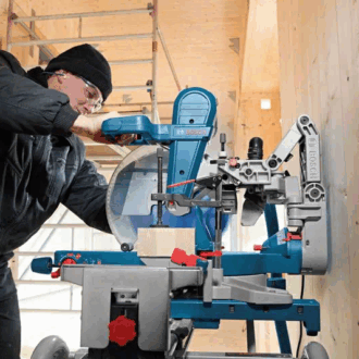 Bosch Professional Mitre Saw 2000W 12&Quot; With Dust Bag &Amp; Blade Gcm 12Gdl