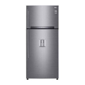 Lg Refrigerator 509L Double Door With Water Dispenser, Hygienefresh, Linear &Amp; Doorcooling Technology, Thinq Silver Gn-F702Hlhu