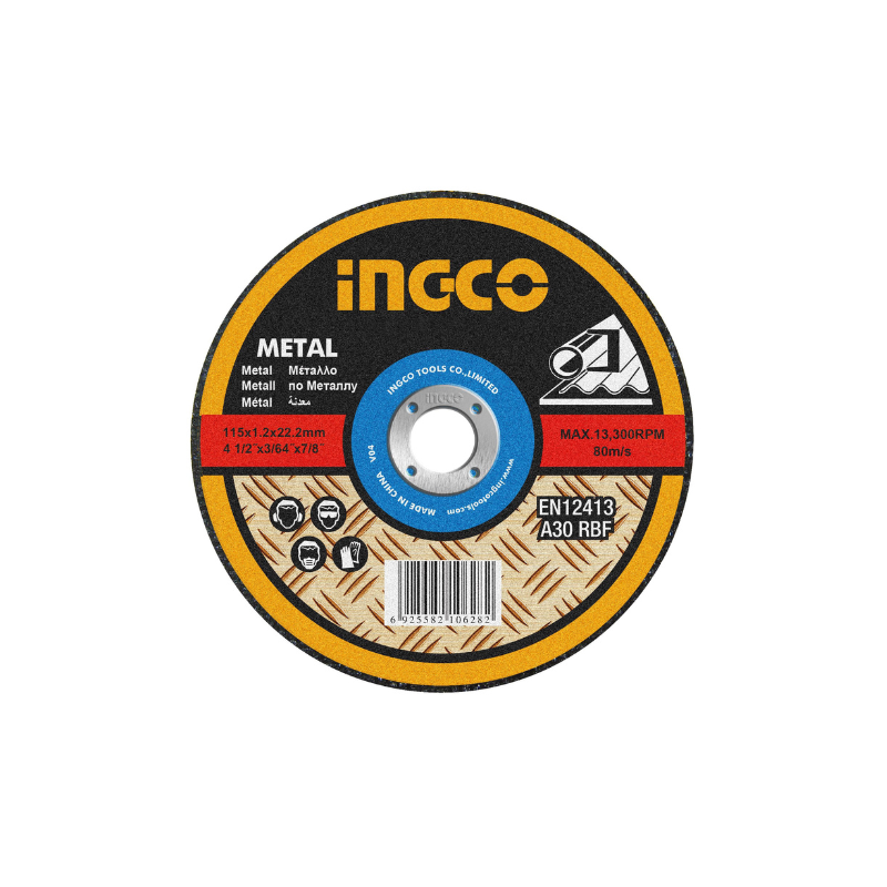 Ingco Abrasive Metal Cutting Disc Flat 16" 405mm for Metal A30RBF MCD304051