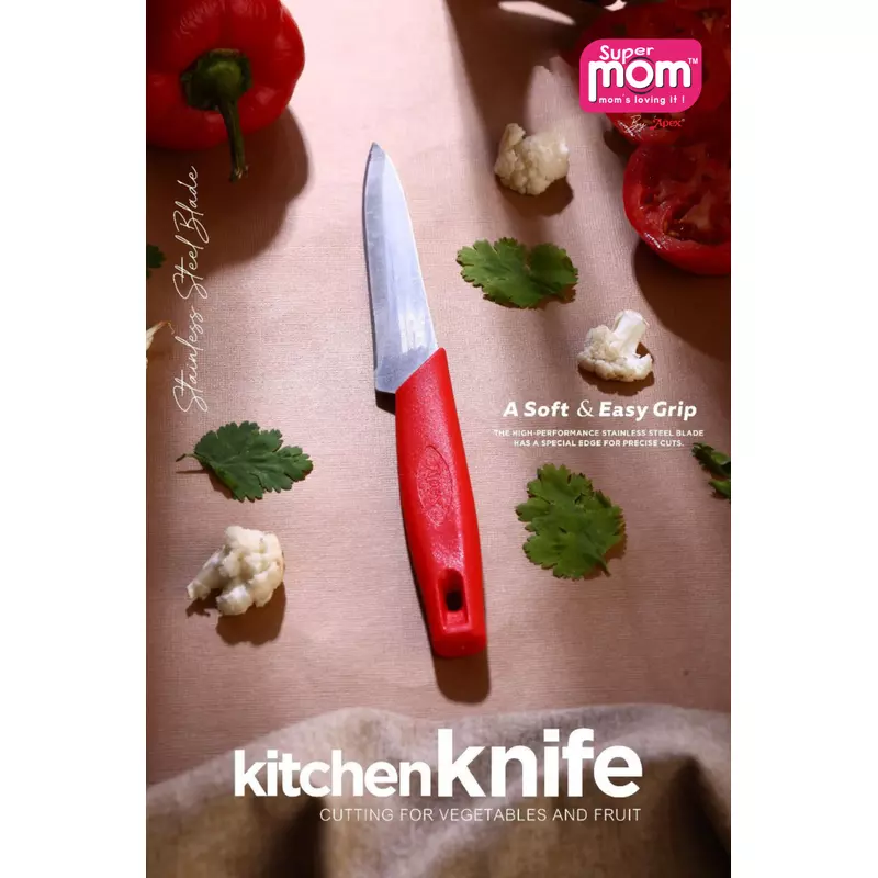 Supermom Kitchen Knife 8.5 Inch Plastic Handle With Stainless Steel Blade 572938
