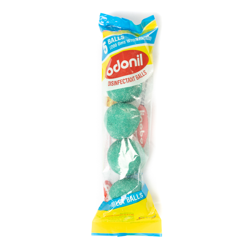 Odonil Toilet Disinfectant Balls 200G 5Pcs Pack Of 600