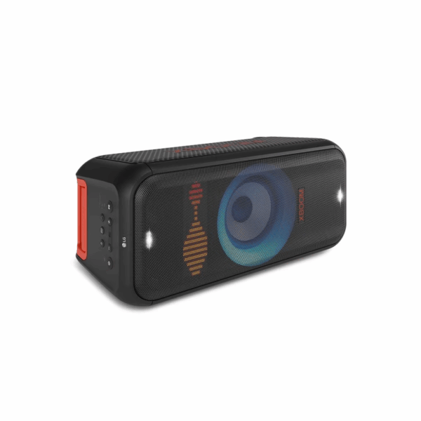 Lg Xboom Party Bluetooth Speaker 250W With Lighting, Telescopic Handle &Amp; Wheels, 20Hrs Battery, Ipx4, Sound Boost Xl7S