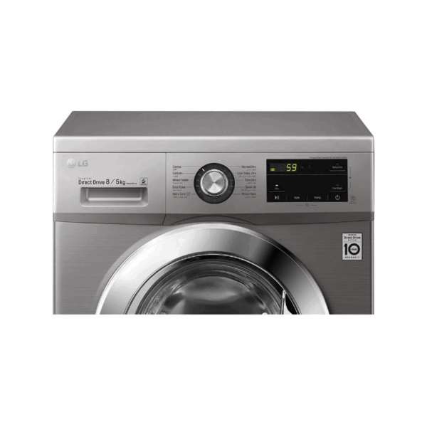 Lg Washing Machine 8Kg &Amp; 5Kg Dryer With Inverter Direct Drive Technology Front Load Silver F4J3Tmg5P.aptqeef
