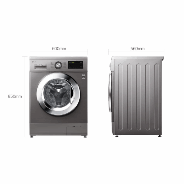 Lg Washing Machine 8Kg &Amp; 5Kg Dryer With Inverter Direct Drive Technology Front Load Silver F4J3Tmg5P.aptqeef
