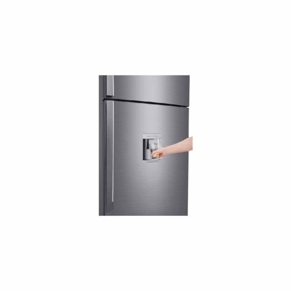 Lg Refrigerator 438L Double Door Top Freezer Linear Cooling, Door Cooling, Fresh 0 Zone, Smart Inverter Linear Compressor, Hygiene Fresh, Smart Thinq, Platinum Silver Gl-T652Hlcm
