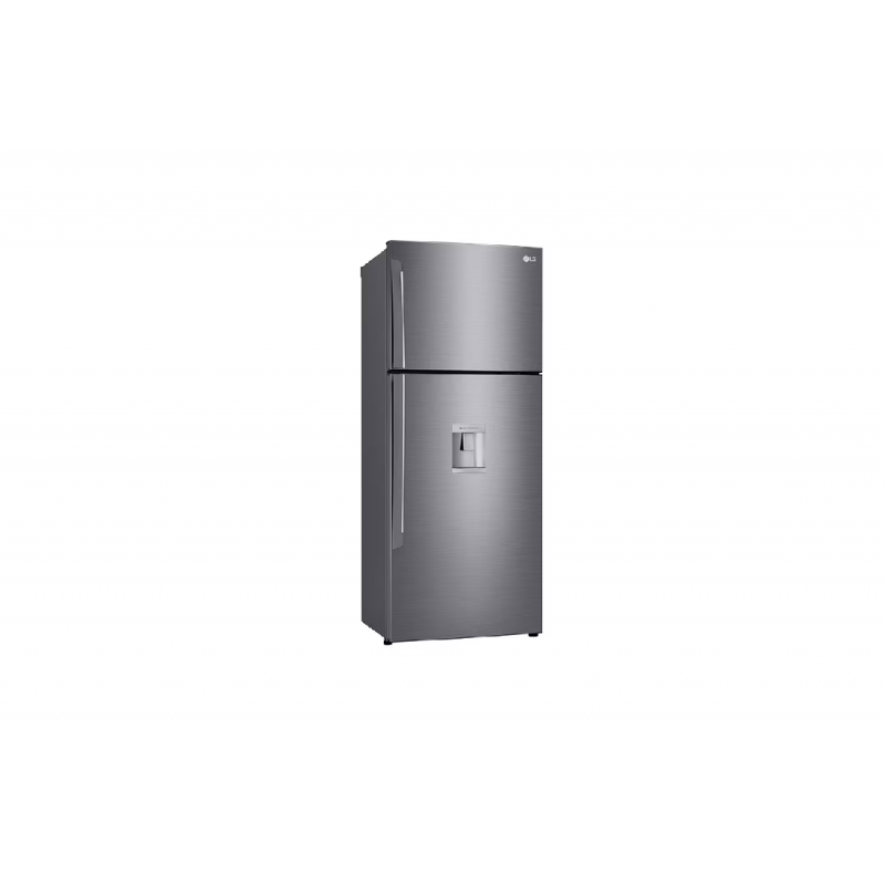Lg Refrigerator 438L Double Door Top Freezer Linear Cooling, Door Cooling, Fresh 0 Zone, Smart Inverter Linear Compressor, Hygiene Fresh, Smart Thinq, Platinum Silver Gl-T652Hlcm