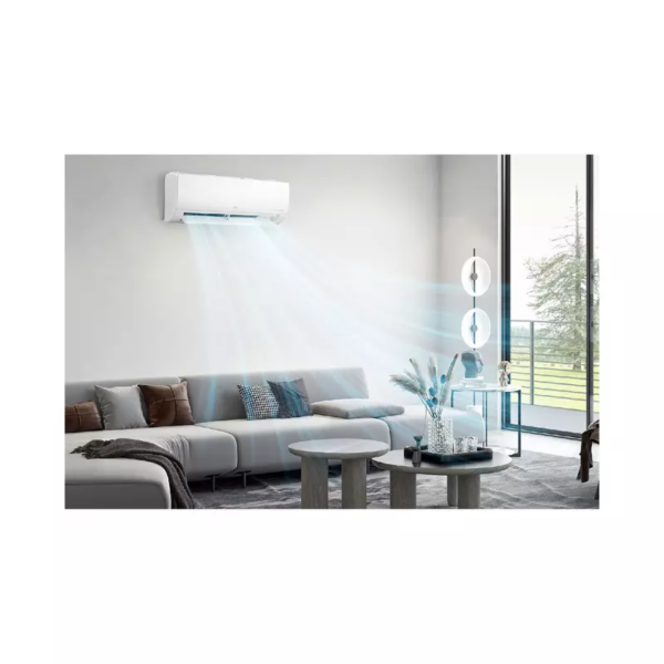 Lg Wall Split Air Conditioner 12000Btu, 4 Way Up &Amp; Down Air Flow, Fast Cooling, Energy Saving, Less Noise, Dual Inverter Compressor, R410A, S4Nq12Jaqal