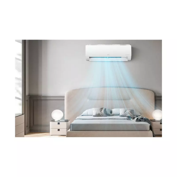 Lg Wall Split Air Conditioner 12000Btu, 4 Way Up &Amp; Down Air Flow, Fast Cooling, Energy Saving, Less Noise, Dual Inverter Compressor, R410A, S4Nq12Jaqal