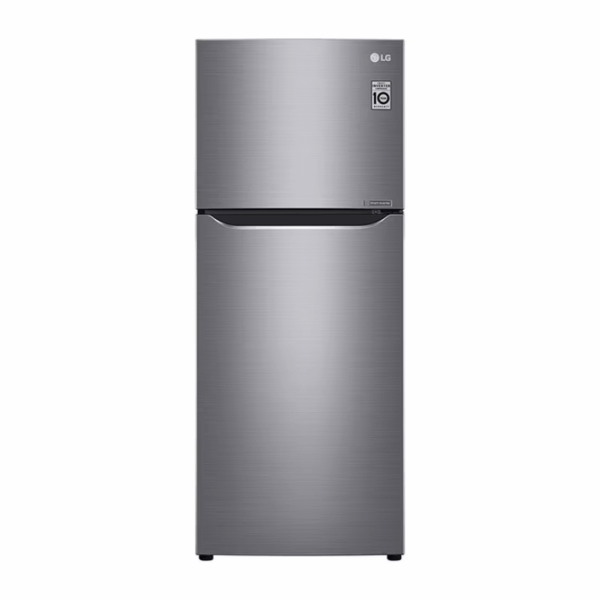 Lg Refrigerator 234L Double Door, Top Freezer With Inverter Linear Compressor, Multi Air Flow Silver Gc-252Slbb