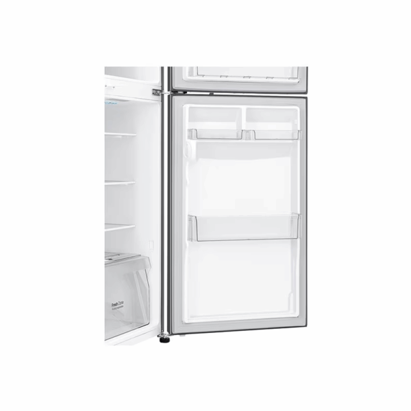 Lg Refrigerator 234L Double Door, Top Freezer With Inverter Linear Compressor, Multi Air Flow Silver Gc-252Slbb