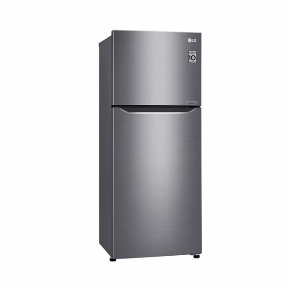 Lg Refrigerator 234L Double Door, Top Freezer With Inverter Linear Compressor, Multi Air Flow Silver Gc-252Slbb