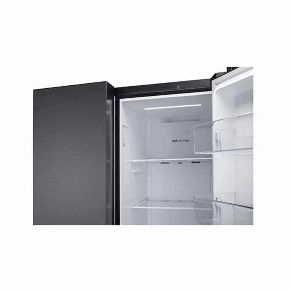 Lg Refrigerator 674L Side By Side Door, With Multi Air Flow, Multi Digital Sensors, Smart Diagnosis™, Graphite Gc-B257Kqjw