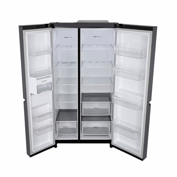 Lg Refrigerator 674L Side By Side Door, With Multi Air Flow, Multi Digital Sensors, Smart Diagnosis™, Graphite Gc-B257Kqjw