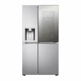 Lg Refrigerator 635L Mirror Instaview Door In Door, Side By Side Door With Smart Inverter Compressor, Uvnano™, Steel Gc-X267Msew