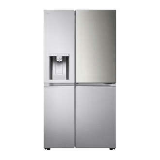 Lg Refrigerator 635L Mirror Instaview Door In Door, Side By Side Door With Smart Inverter Compressor, Uvnano™, Steel Gc-X267Msew