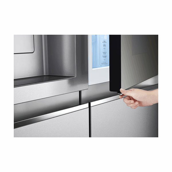 Lg Refrigerator 635L Mirror Instaview Door In Door, Side By Side Door With Smart Inverter Compressor, Uvnano™, Steel Gc-X267Msew