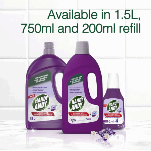 Handy Andy Floor &Amp; All Purpose Cleaner Lavender Fresh 750Ml