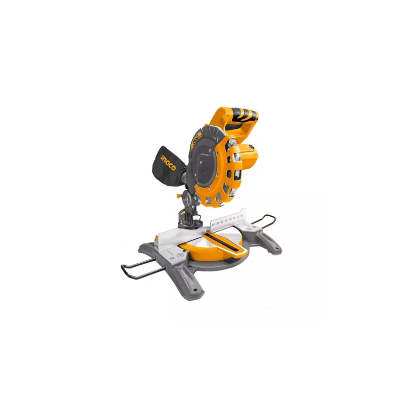 Ingco Mitre Saw 255mm 1800W with Carbon Brush, Extension Bars, TCT Blade & Dust Bag BMS18007