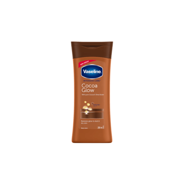 Vaseline Intensive Care Body Lotion Cocoa Glow 200Ml (Pack Of 3Pcs)