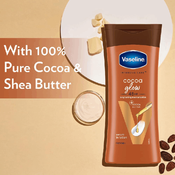 Vaseline Intensive Care Body Lotion Cocoa Glow 200Ml (Pack Of 3Pcs)