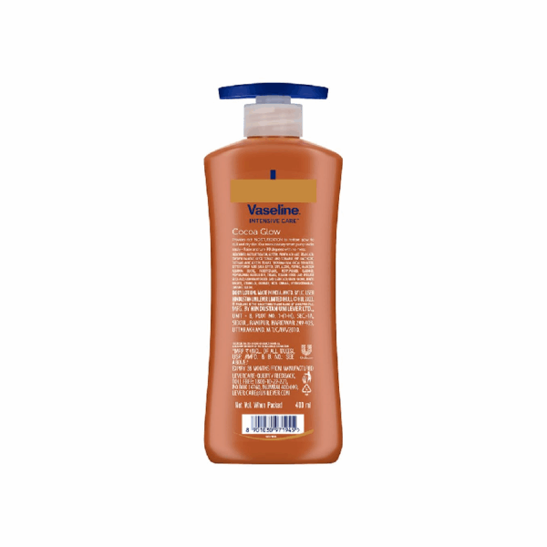 Vaseline Intensive Care Body Lotion Cocoa Glow 400Ml (Pack Of 3Pcs)