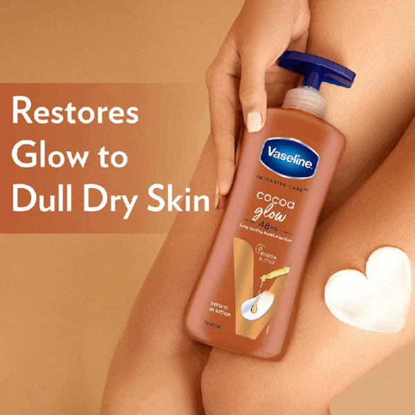 Vaseline Intensive Care Body Lotion Cocoa Glow 400Ml (Pack Of 3Pcs)
