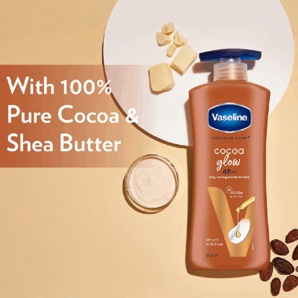 Vaseline Intensive Care Body Lotion Cocoa Glow 400Ml (Pack Of 3Pcs)