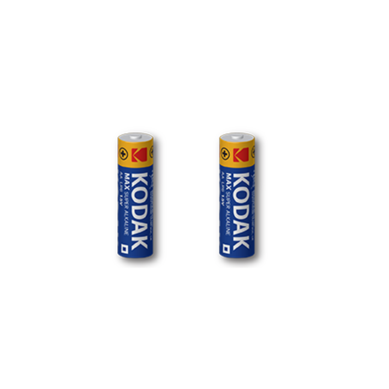 Kodak Aa Alkaline Batteries Max Super 1.5V 1 Pack 2Pcs