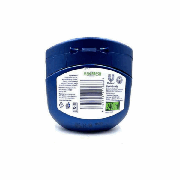 Vaseline Petroleum Jelly Men Fresh 240Ml, Leaving Skin Feeling Fresh And Invigorated 68911621 (Pack Of 3)