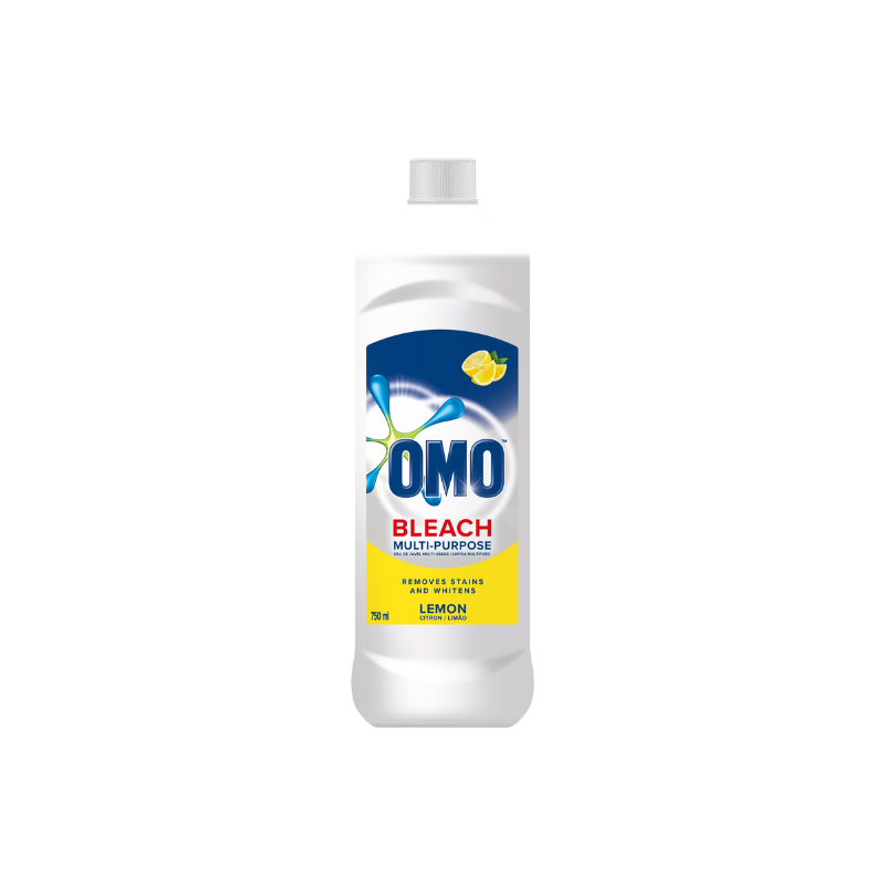 Omo Multipurpose Bleach Lemon Fresh 700Ml Removes Tough Stains And Kills 99.9% Of Germs 68689539 (Pack Of 3)