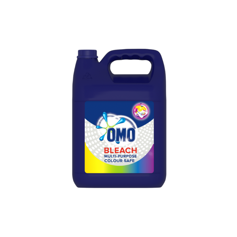 Omo Multipurpose Bleach Color Safe 5L Removes Tough Stains And Kills 99.9% Of Germs 69650014 (Pack Of 3)