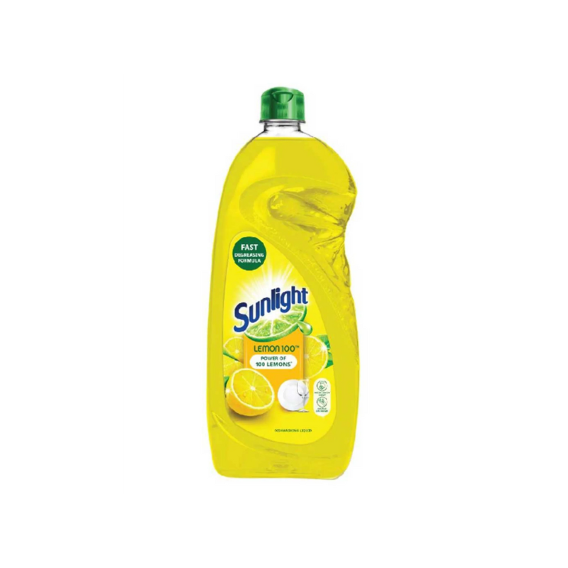 Sunlight Dish Washing Liquid Lemon 750Ml Sparkling Clean, Eco-Friendly And Time-Saving 32018537 (Pack Of 3Pcs)