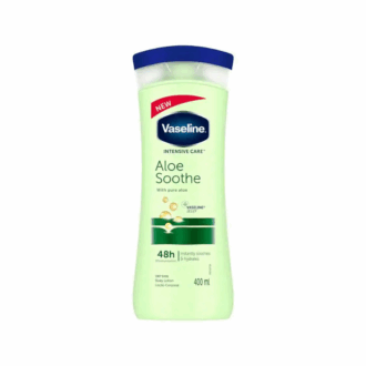 Vaseline Body Lotion Intensive Care Aloe Soothe 400Ml Calms And Soothes Dry Skin, Restore Skin From Deep With A Fresh Aloe Vera Fragrance 67315961 (Pack Of 3)