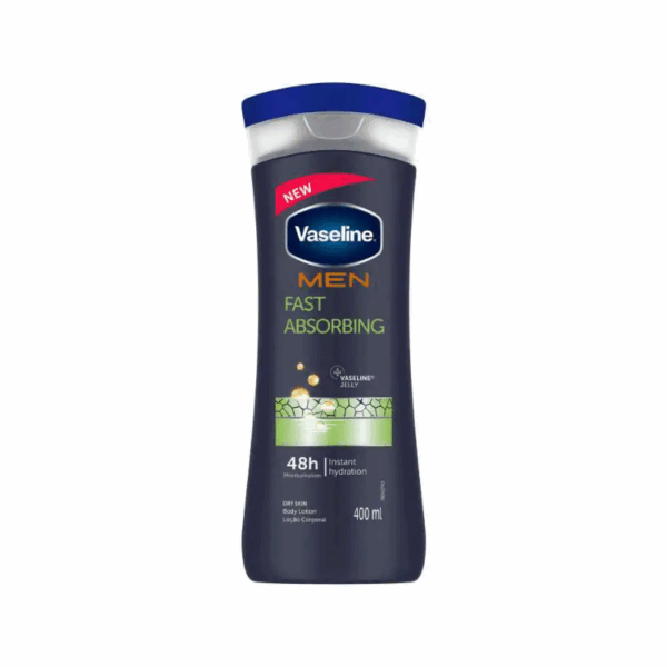 Vaseline Men Body Lotion Fast Absorbing 400Ml Enjoy The Sensation Of Clean And Fresh Skin After Each Application 69729778 (Pack Of 3)