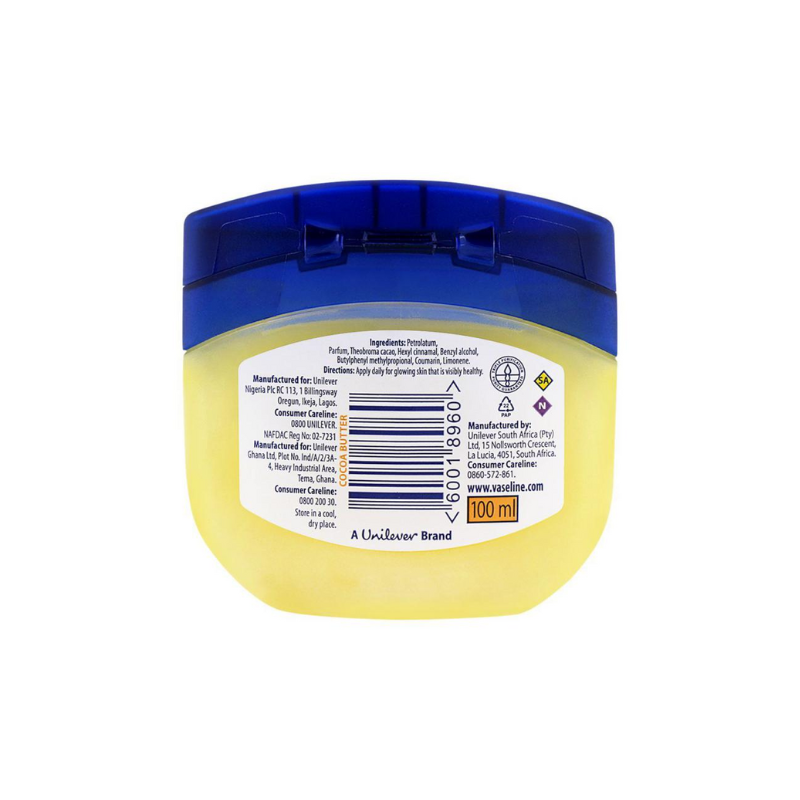 Vaseline Petroleum Jelly Cocoa Butter 240Ml Best For Dull Skin, Cracked Skin Or Dry Skin 689121594 (Pack Of 3)