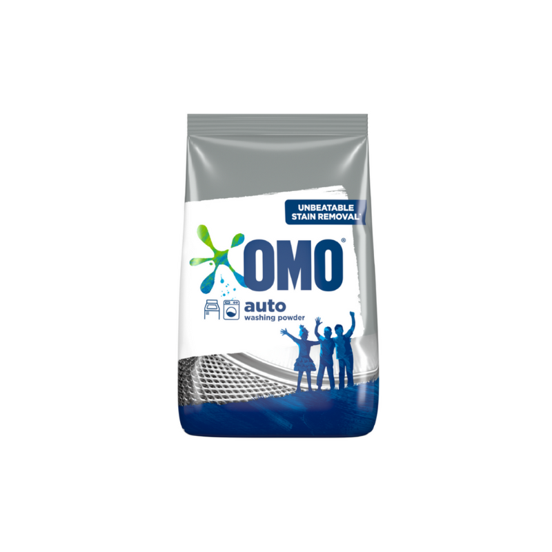 Omo Auto Washing Machine Detergent Powder 1Kg Specifically Formulated To Give You Unbeatable Stain Removal 68736735 (Pack Of 3)