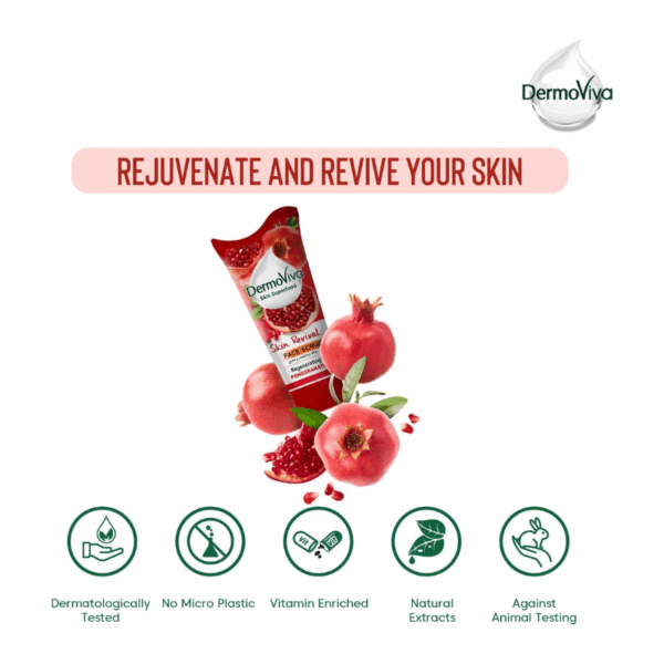 Dermoviva Face Scrub Skin Revival Pomegranate 150Ml