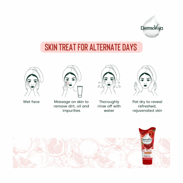Dermoviva Face Scrub Skin Revival Pomegranate 150Ml