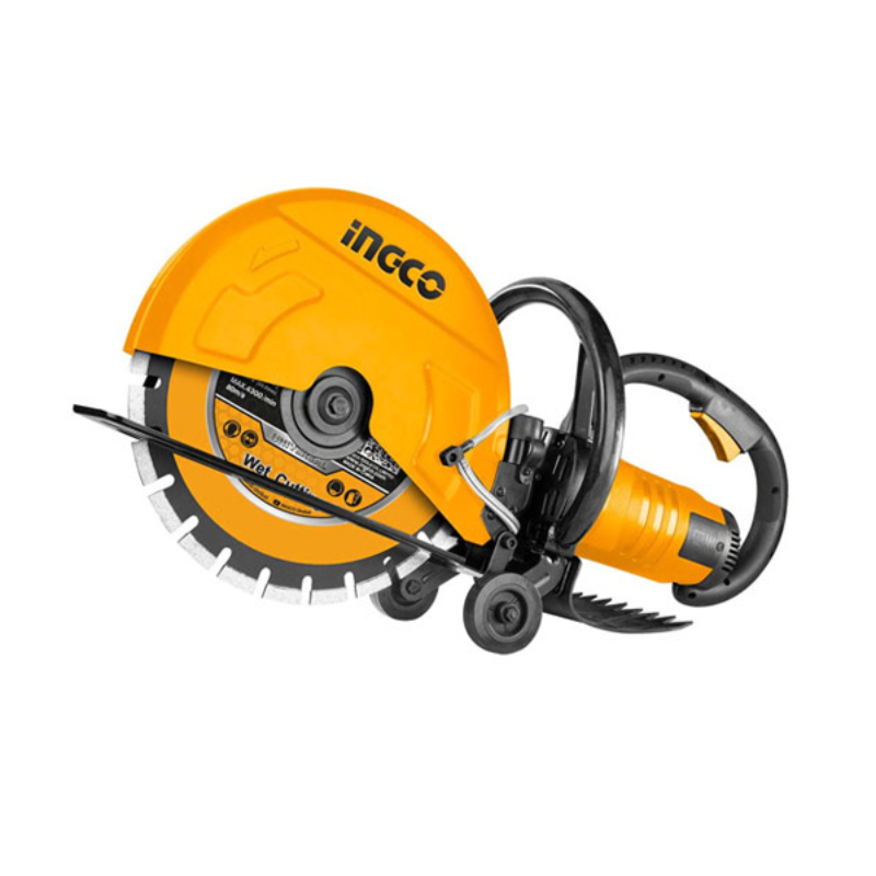Ingco Power Cutter 2800W 355mm with Wheels Suitable for Cutting Concrete, Stone and Brick PC3558