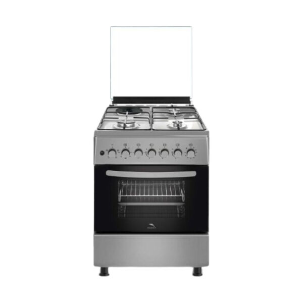 Dolphin Free Standing Cooking Range 60X60, 4 Gas Burners &Amp; Electric Oven, Inox Fs06060I-4G/E