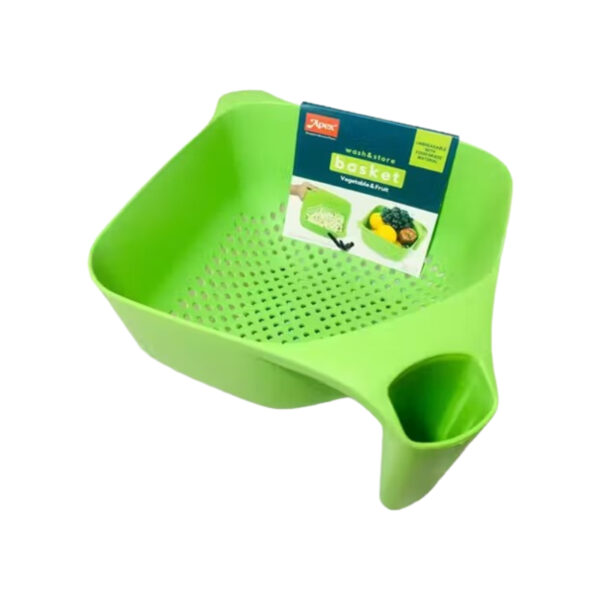 Apex Wash And Store Basket Colander Plastic Unbreakable Multifunctional Bowl 450070