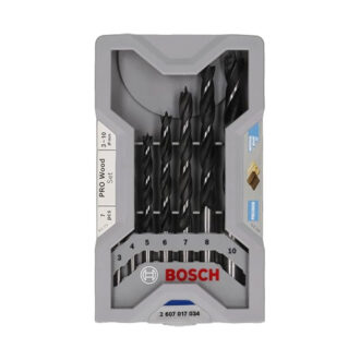 Bosch Brad Point Wood Drill Bit Set (For Soft- And Hardwood, Ø 3-10 Mm, Accessories Drill Driver And Drill Stand (Pack Of 10Sets) 2607017034