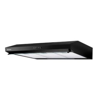 Westpoint Hood Cooker 90cm, 3-Speed Extraction, LED Lighting, Black Glass Finish WEQ-9517.PMN