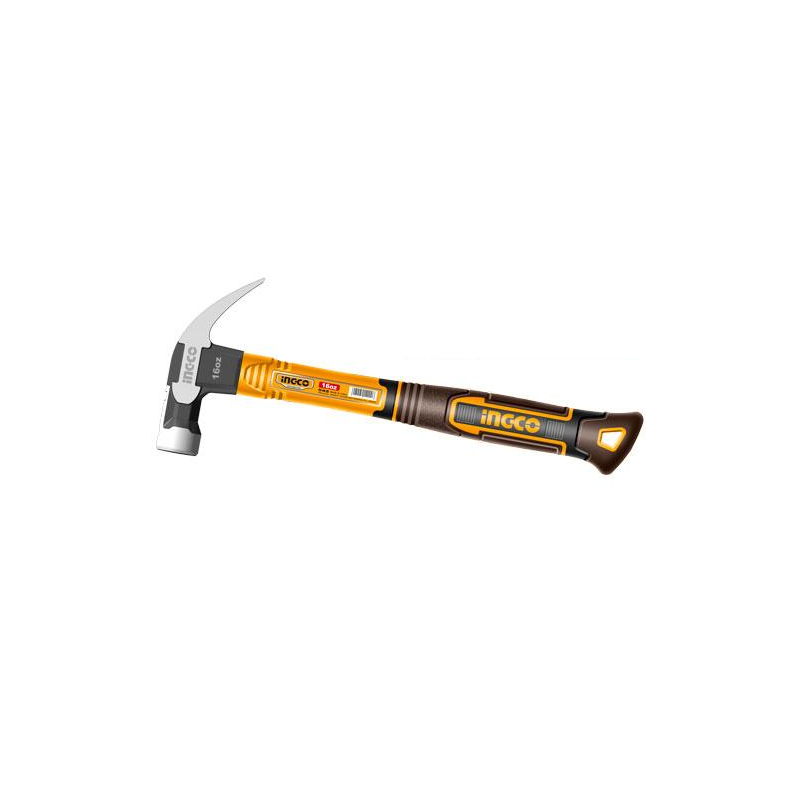 Ingco Claw Hammer 16oz/450g Innovated Drop-Forged Hammer Head HCH81016