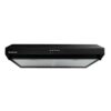 Westpoint Hood Cooker 60cm, 3-Speed Extraction, LED Lighting, Black Glass Finish WEQ-6517.PMN