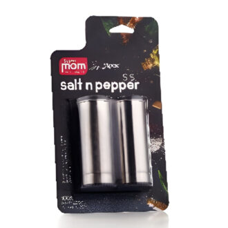 Supermom Salt And Paper Set Stainless Steel Round Body 572242