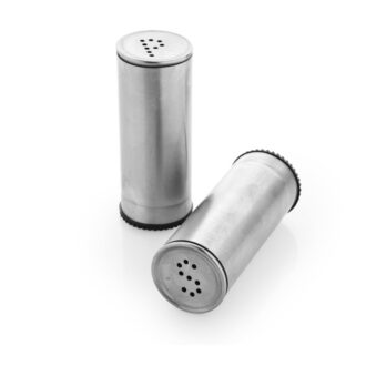 Supermom Salt And Paper Set Stainless Steel Round Body 572242
