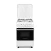 Westpoint Cooker 50x55cm, 4 Gas Burners, Gas Oven with Grill, Interior Light, Full Ignition System, White Finish WCER5540GGI