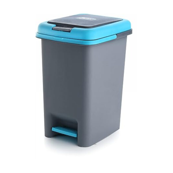 Apex Push And Pedal Dustbin 10L Capacity Plastic Lightweight Unbreakable 450452